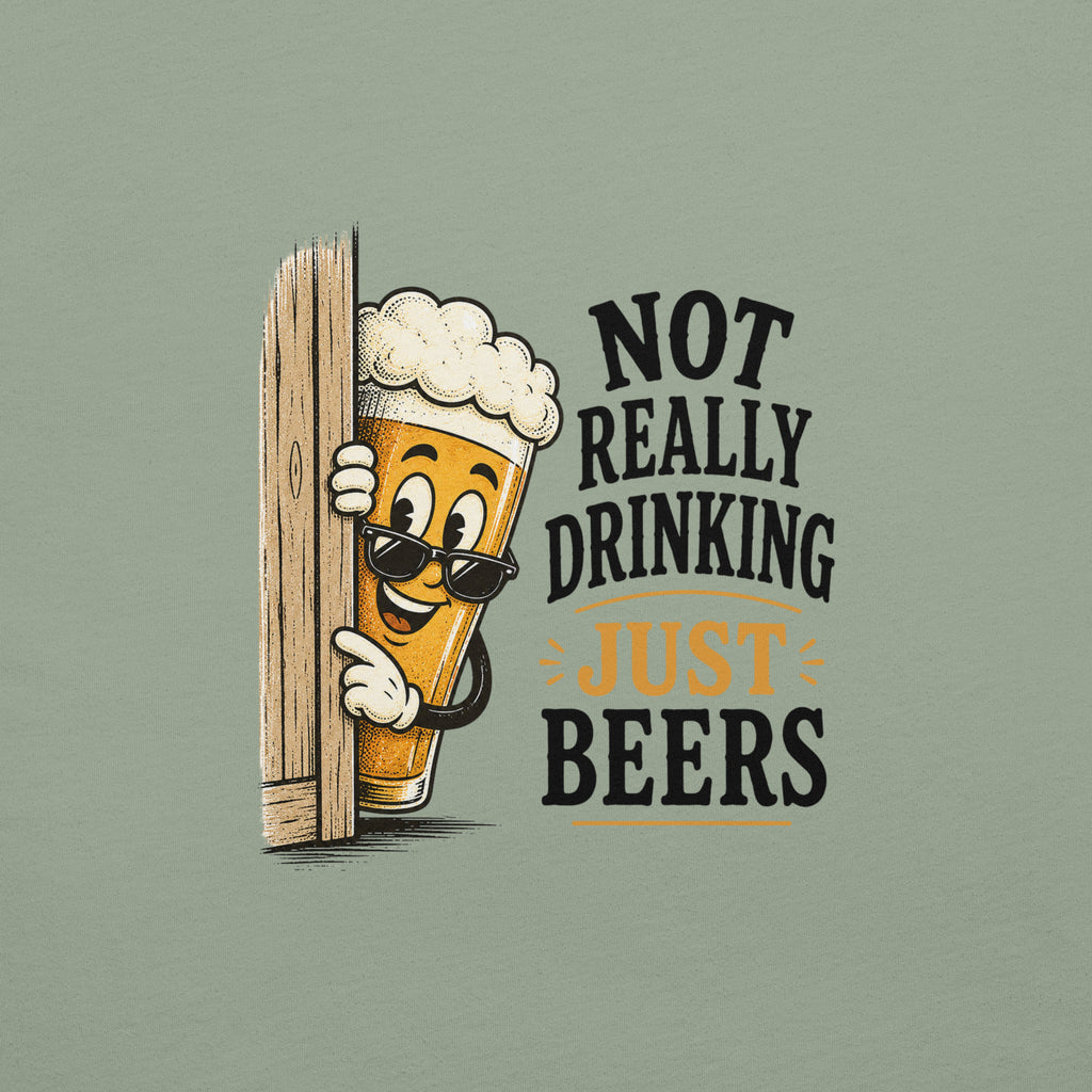 Not Really Drinking Peeking Beer T-Shirt