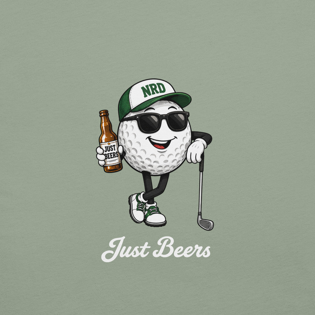 Just Beers Golf Ball T-Shirt | Funny Golf Tee