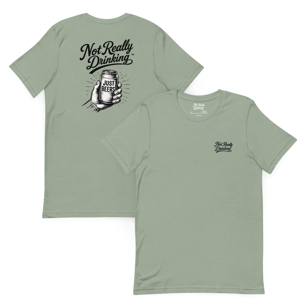 Just Beers Vintage Can T-Shirt | Not Really Drinking™