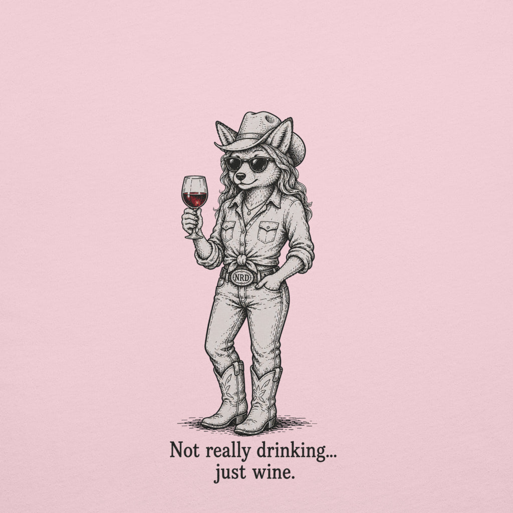 Cowgirl Just Wine T-Shirt | Western Wine Tee