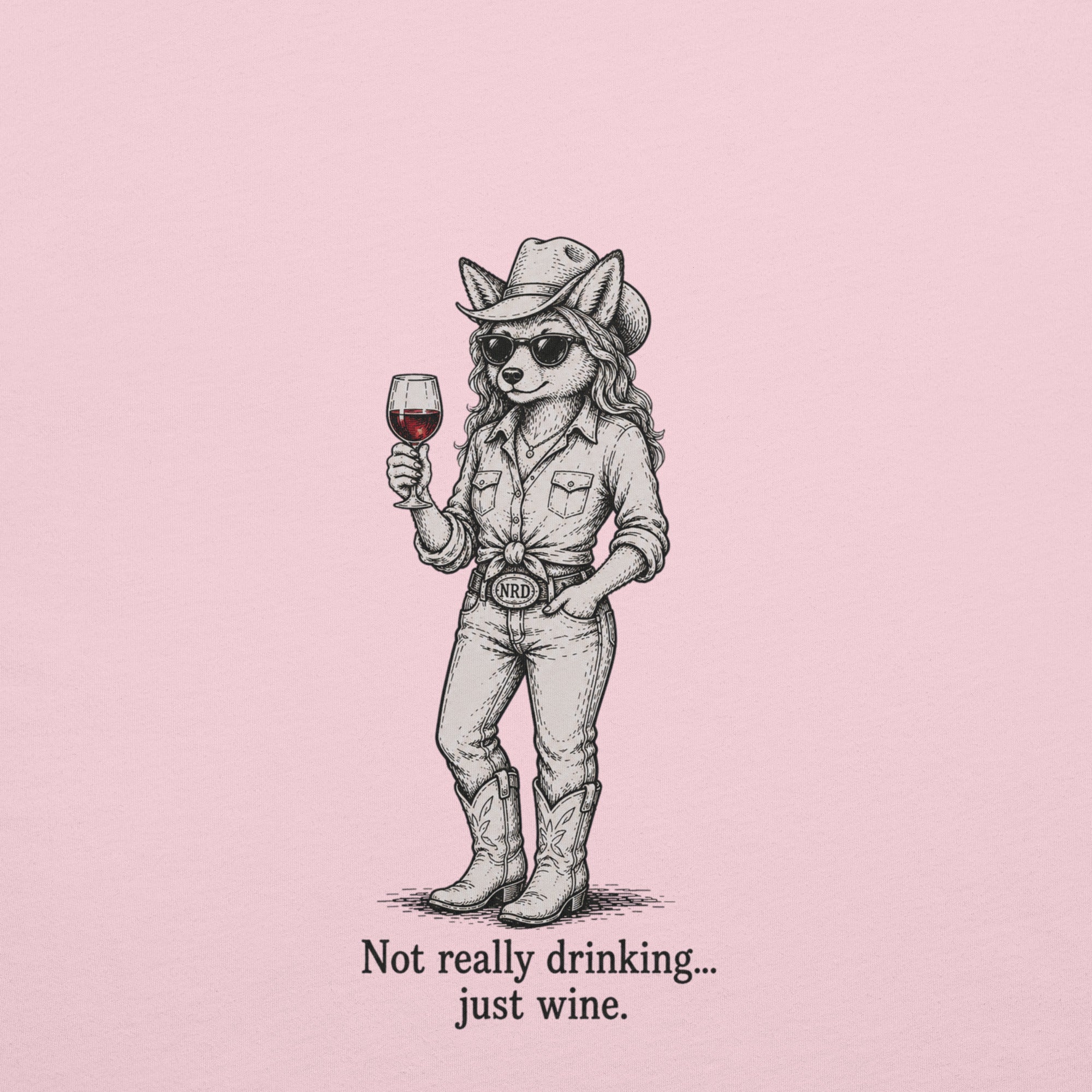 Cowgirl Just Wine T-Shirt | Western Wine Tee