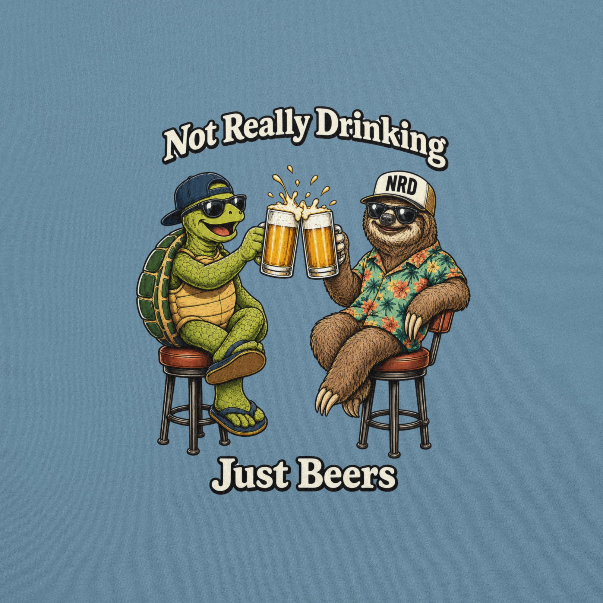 Just Beers Turtle & Sloth Cheers T-Shirt