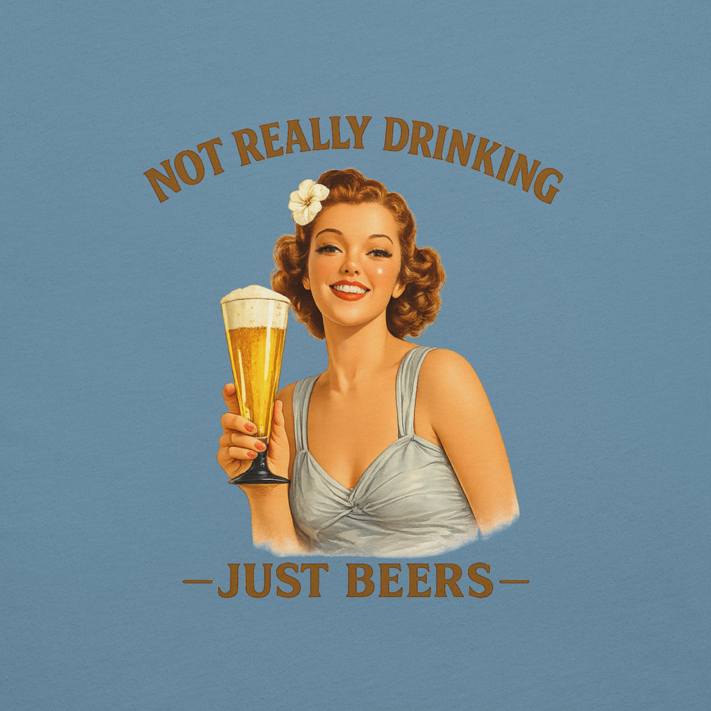 Vintage Just Beers Pin-Up T-Shirt | Not Really Drinking™