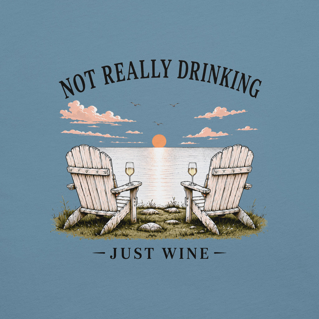Just Wine Sunset Lake T-Shirt | Not Really Drinking™