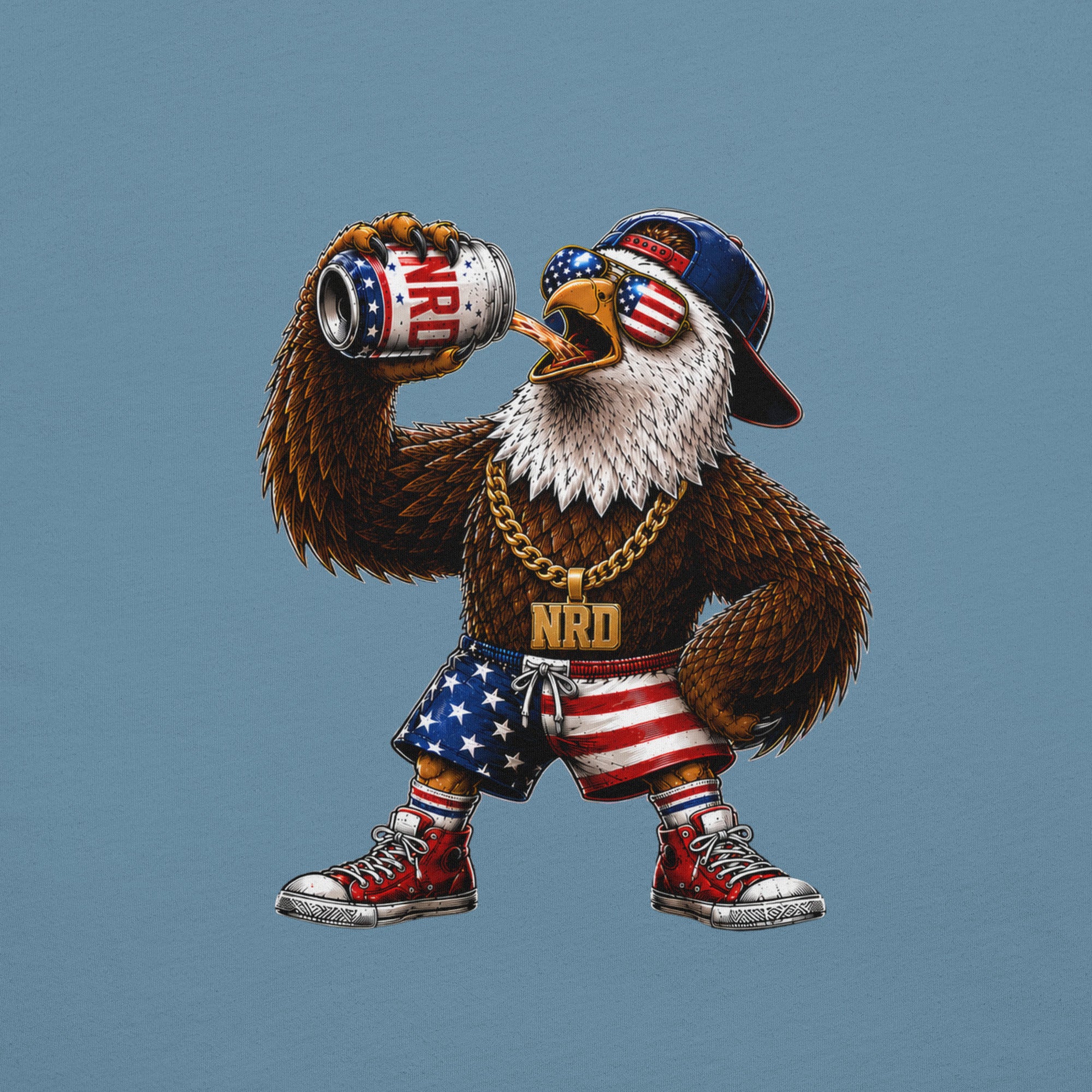 Patriotic Eagle Just Beers T-Shirt | USA Beer Tee
