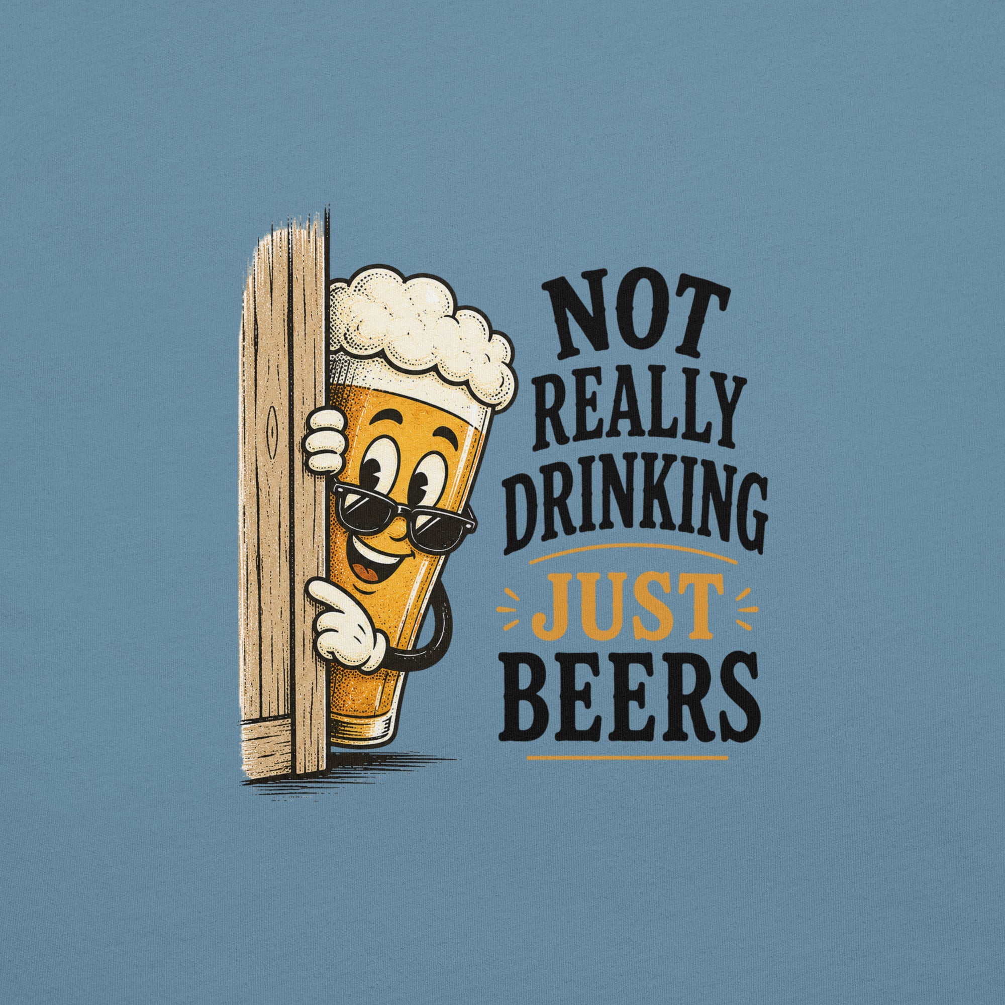 Not Really Drinking Peeking Beer T-Shirt