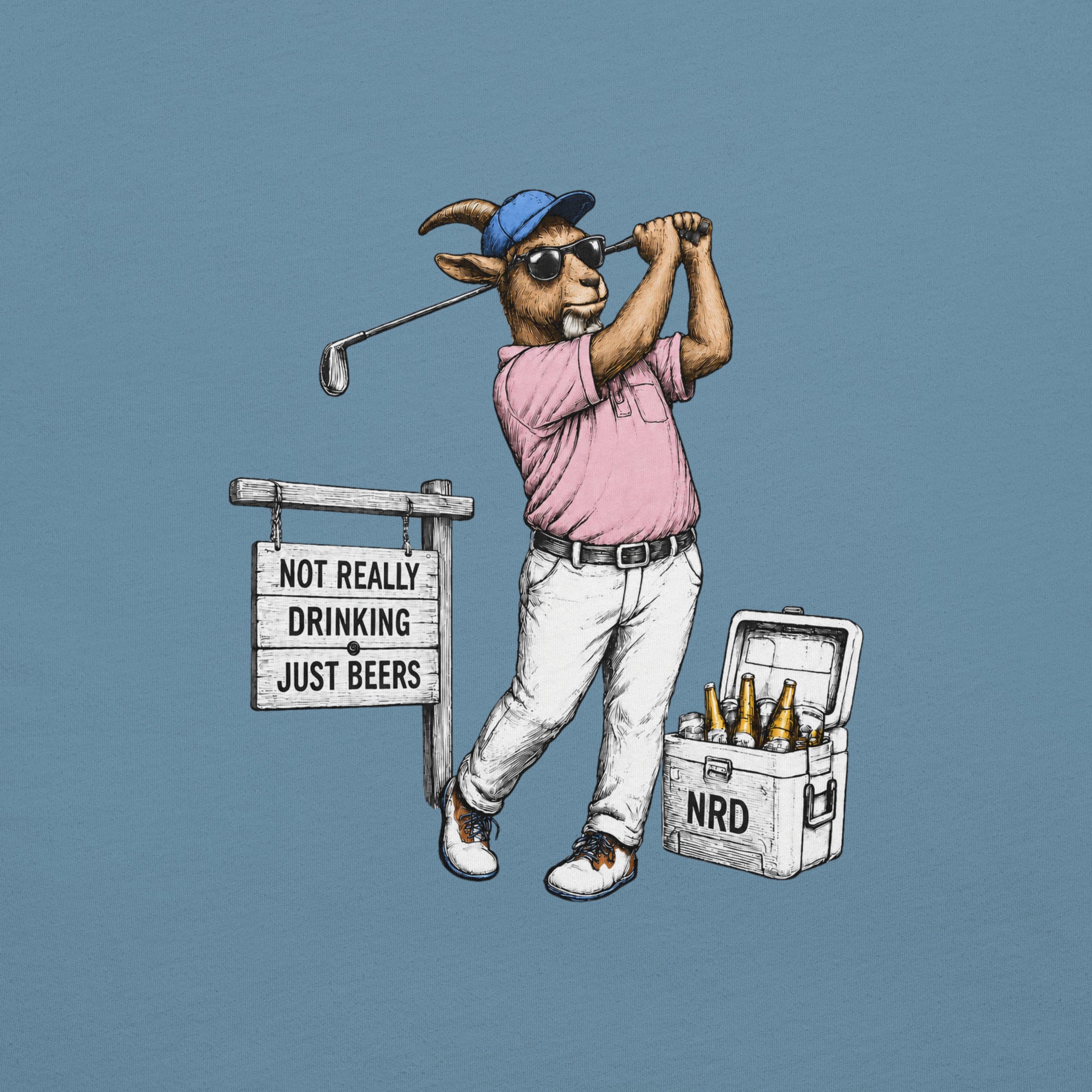 Goat Golfer T-Shirt | Funny Golf Shirt