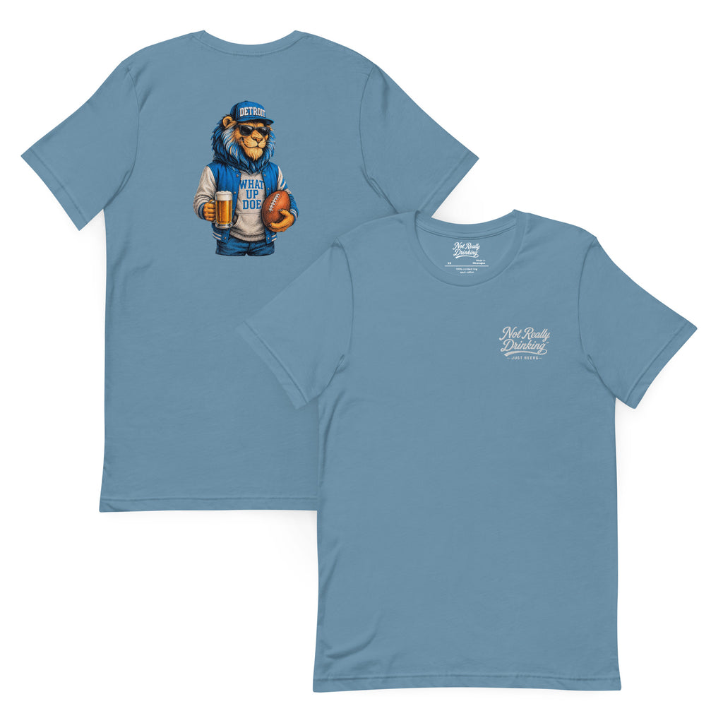 What Up Doe Lion Football T-Shirt | Detroit Inspired