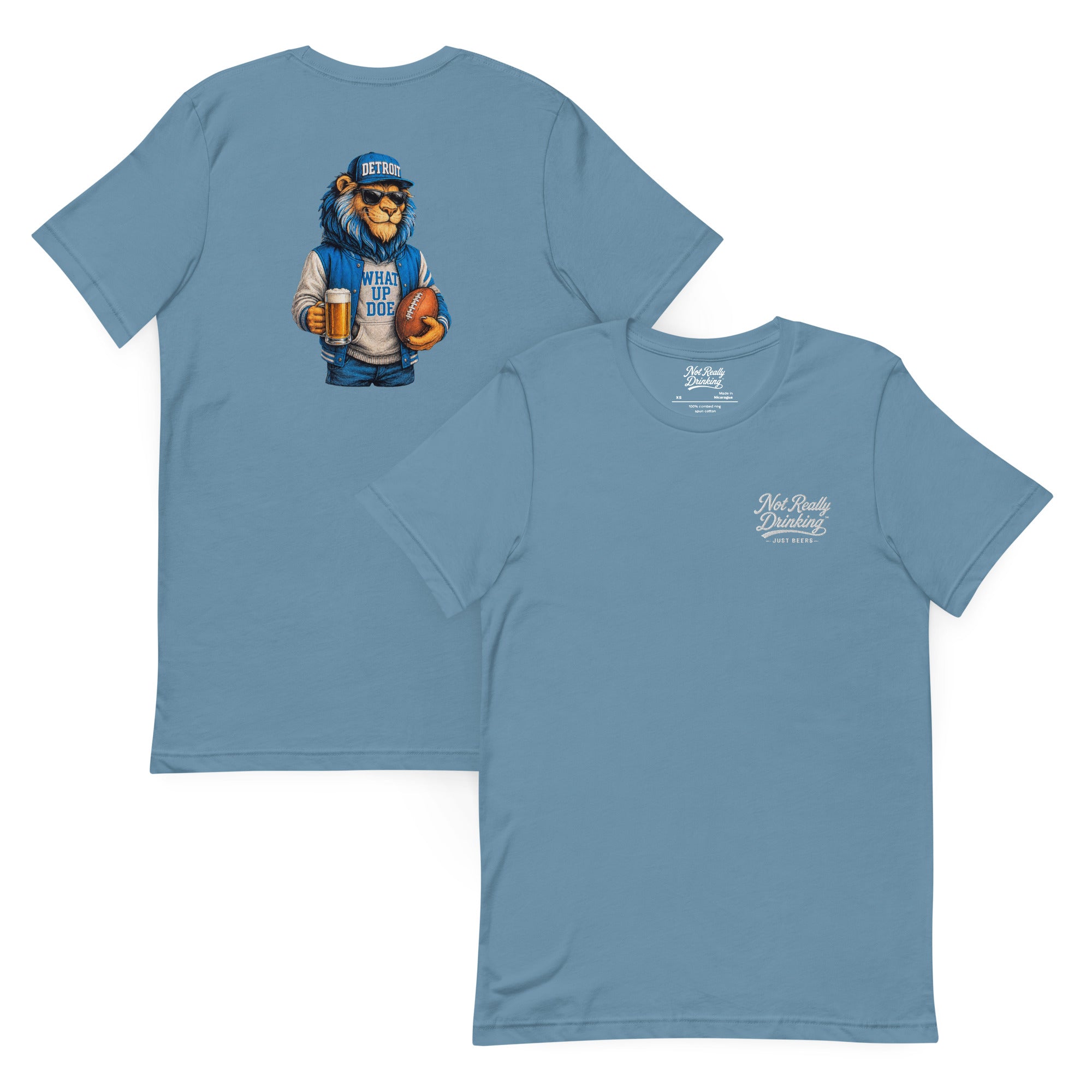 What Up Doe Lion Football T-Shirt | Detroit Inspired