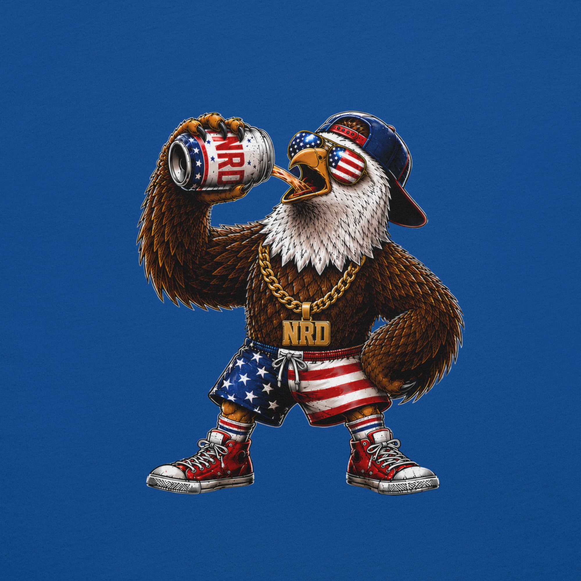 Patriotic Eagle Just Beers T-Shirt | USA Beer Tee