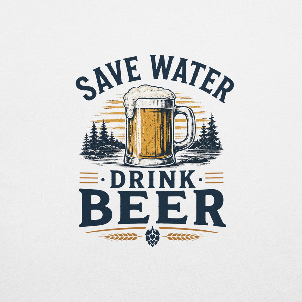 Save Water Drink Beer T-Shirt | Funny Beer Tee