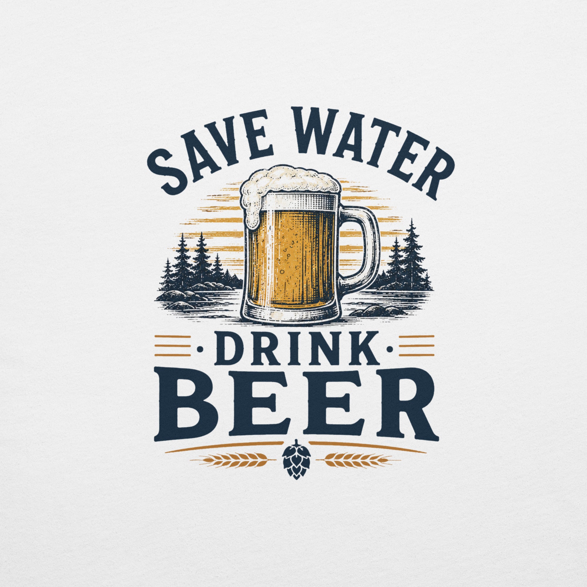 Save Water Drink Beer T-Shirt | Funny Beer Tee