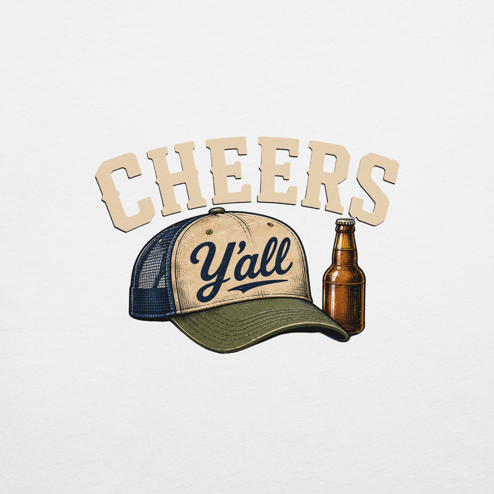 Cheers Y'all Trucker Hat T-Shirt
