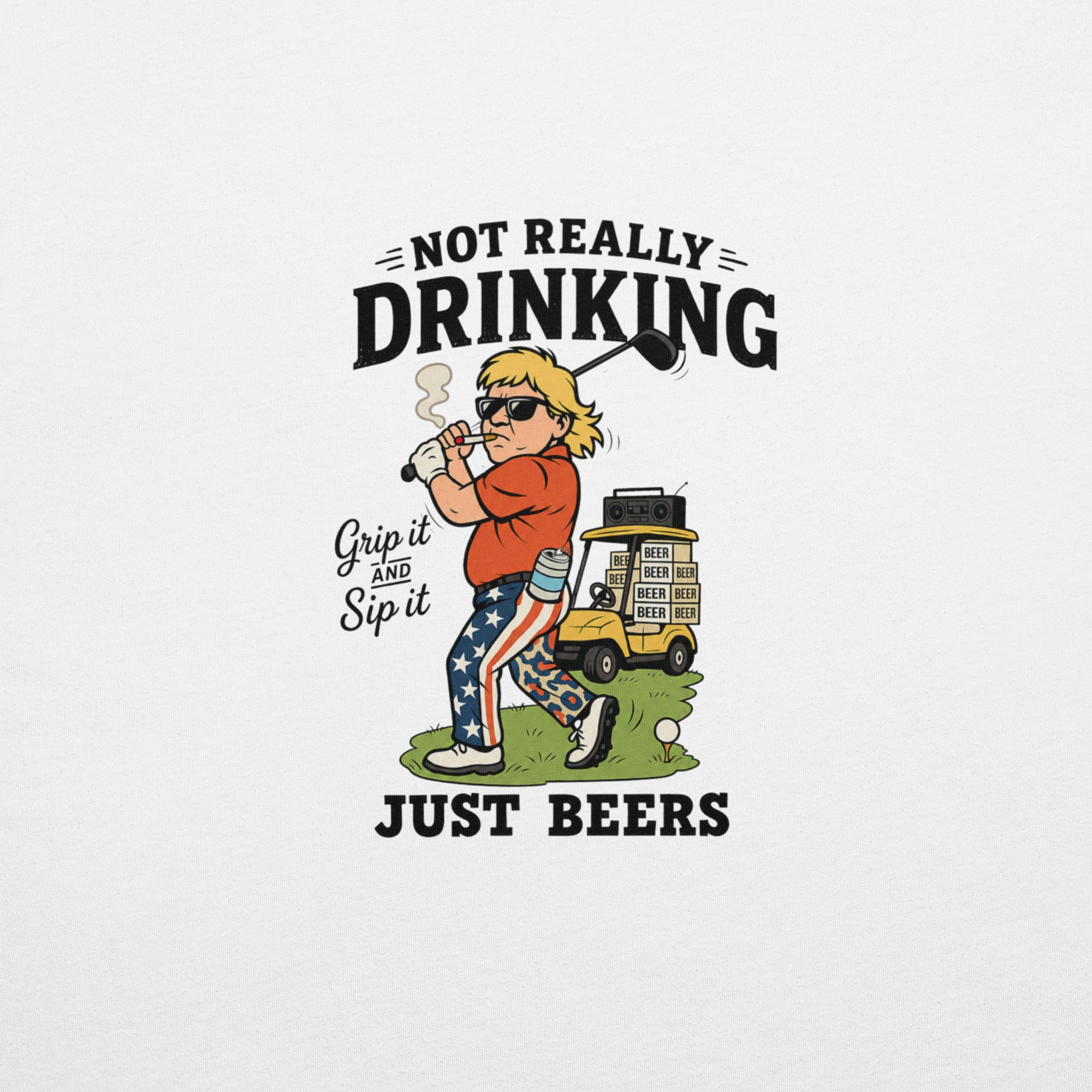 Grip It & Sip It Golfer T-Shirt | Just Beers