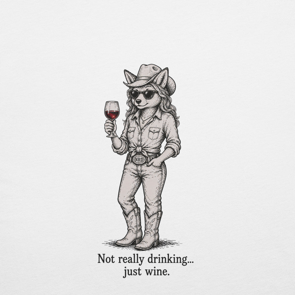 Cowgirl Just Wine T-Shirt | Western Wine Tee