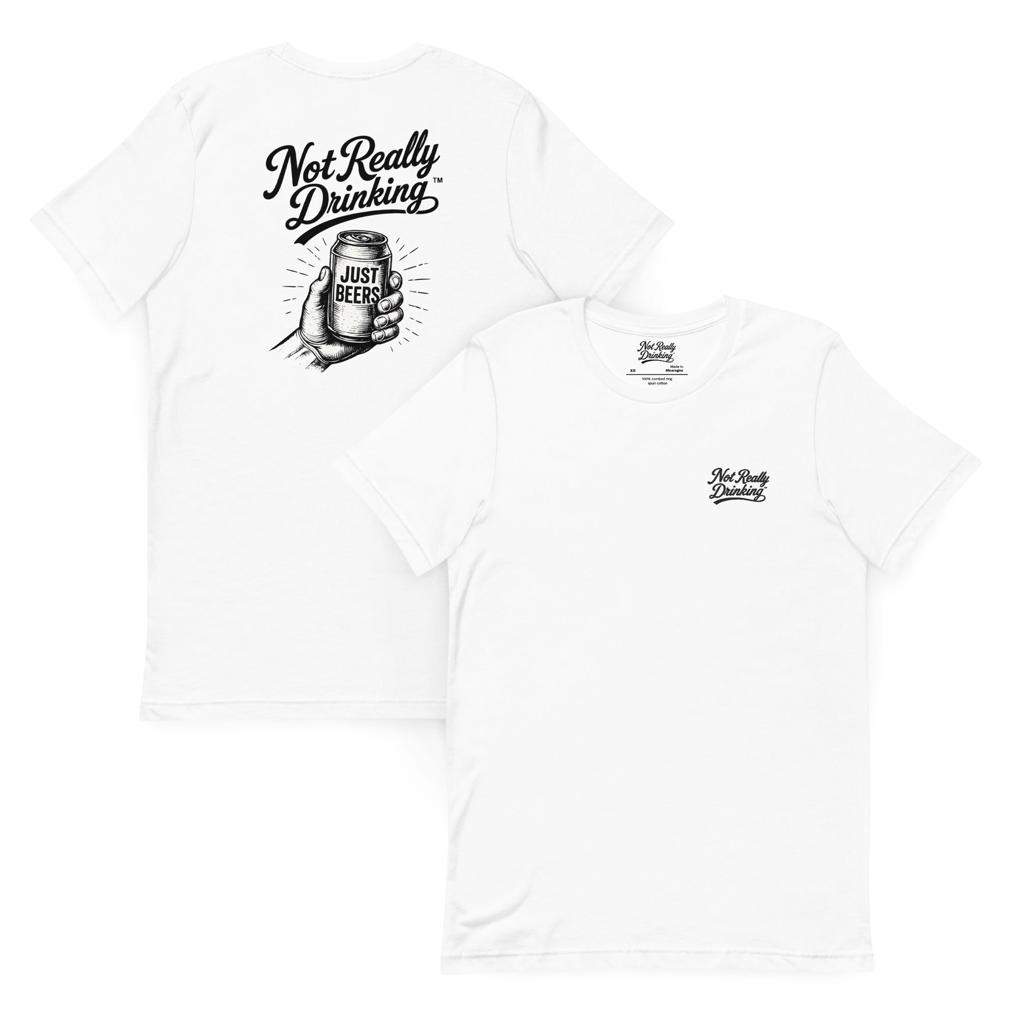 Just Beers Vintage Can T-Shirt | Not Really Drinking™